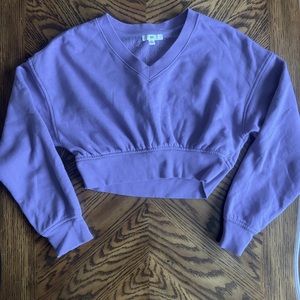 purple cropped pullover from BP